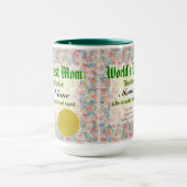Bestes die Mama-Zertifikat der Welt Tasse (Zentrum)