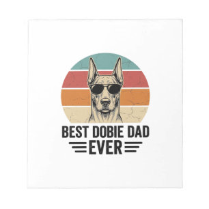 Bestes Dobermann-Vater Aller Zeiten Vintage Doberm Notizblock