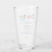 Bestes Doctor-Geschenk Glas (Rückseite)