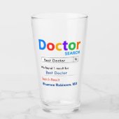 Bestes Doctor-Geschenk Glas (Vorderseite)