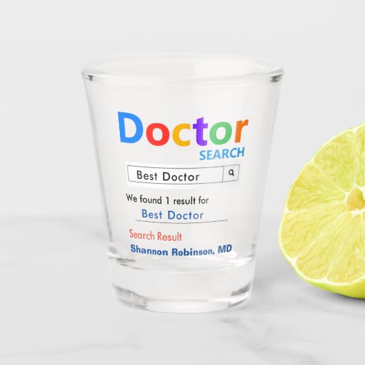 Bestes Doctor-Geschenk Schnapsglas (Vorderseite)