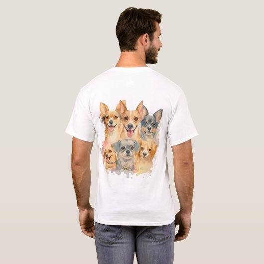 Bestes Dog Design-Hemd für Paar 7 T-Shirt (Schwarz voll)