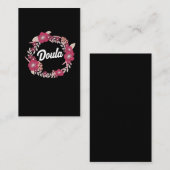 Bestes Doula Blumenakzent-Geschenk-Geburts-Baby Visitenkarte (Vorne/Hinten)