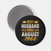 Bestes Ehemann 1968 bedeutungsvolles 52. Jubiläum Magnet (Vorderseite/Rückseite)