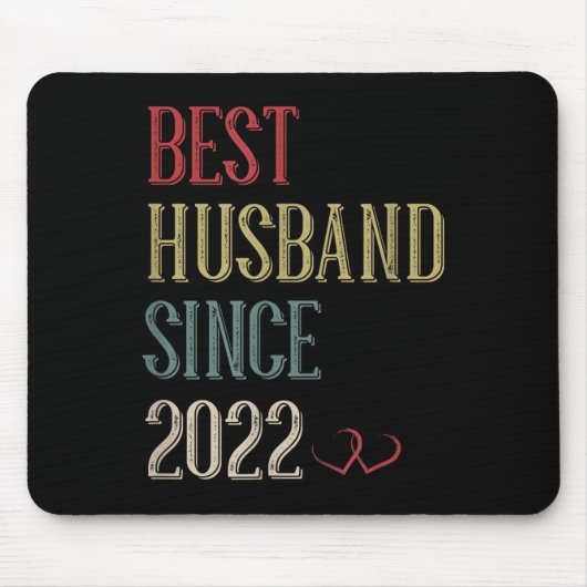 Bestes Ehemann 2022 3 Jahr 3. Hochzeit Mousepad (Vorne)