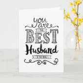 Bestes Ehemann in der Welt zum Geburtstag Karte (Gelbe Blume)