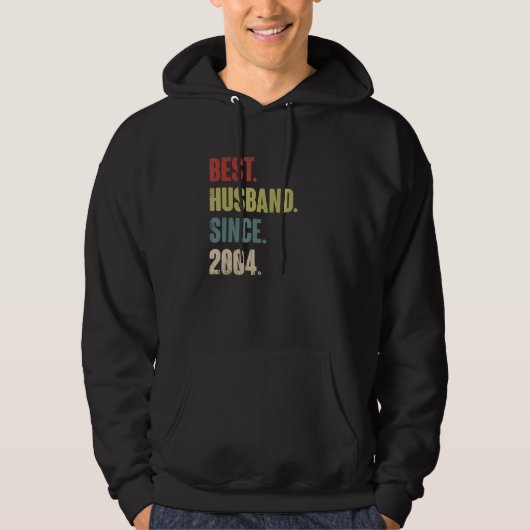 Bestes Ehemann seit 18. Hochzeitstag 2004 R Hoodie (Vorderseite)