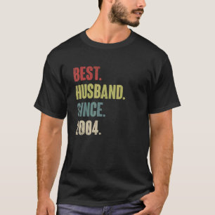 Bestes Ehemann seit 18. Hochzeitstag 2004 R T-Shirt
