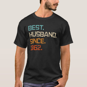 Bestes Ehemann seit 1962 61st Wedding Anniversary T-Shirt
