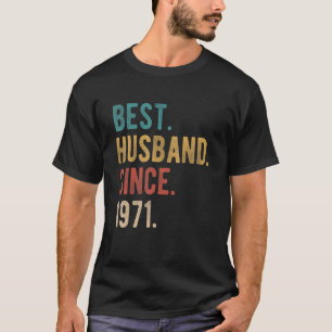 Bestes Ehemann seit 1971 51st Wedding Aniversary F T-Shirt