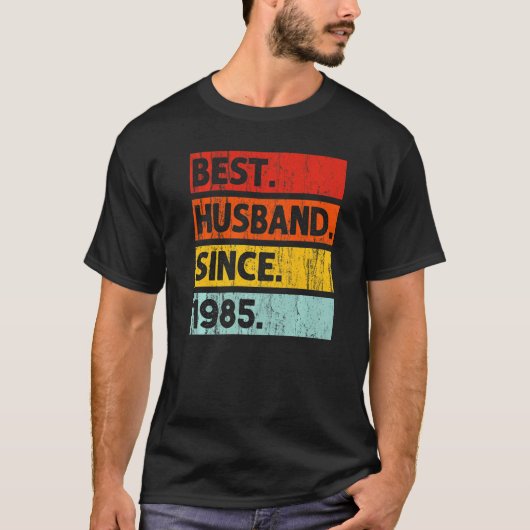 Bestes Ehemann seit 1985 37 Jahre 37. Wedding Anni T-Shirt (Vorderseite)