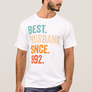 Bestes Ehemann seit 1992 32. Hochzeit T-Shirt