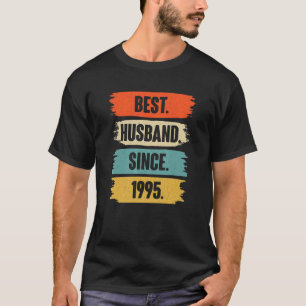 Bestes Ehemann seit 1995 Vintag 27. Wedding Anive T-Shirt