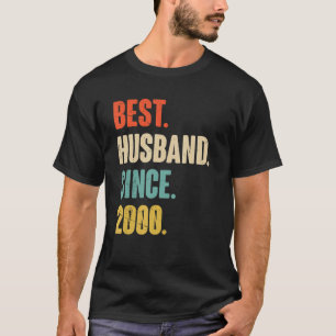 Bestes Ehemann seit 2000 22 Hochzeitstag T-Shirt