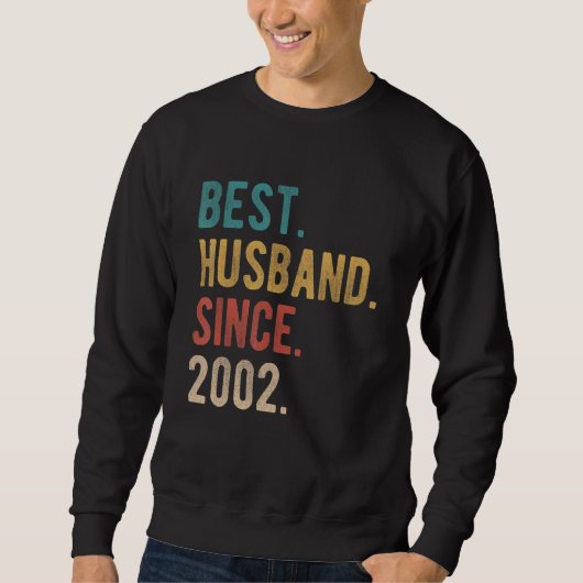 Bestes Ehemann seit 2002 20. Hochzeitstag F Sweatshirt (Vorderseite)