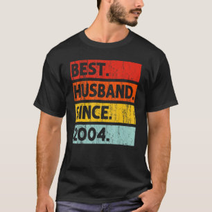 Bestes Ehemann seit 2004 18 Jahre 18. Wedding Anni T-Shirt