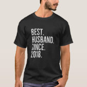 Bestes Ehemann seit 2018 Epic Couple Wedding Anniv T-Shirt (Vorderseite)
