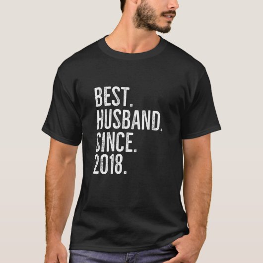 Bestes Ehemann seit 2018 Epic Couple Wedding Anniv T-Shirt (Vorderseite)