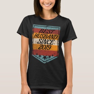 Bestes Ehemann seit 2019 Hochzeit verheiratet im J T-Shirt