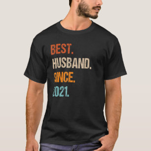 Bestes Ehemann seit 2021 2. Hochzeitstag T-Shirt
