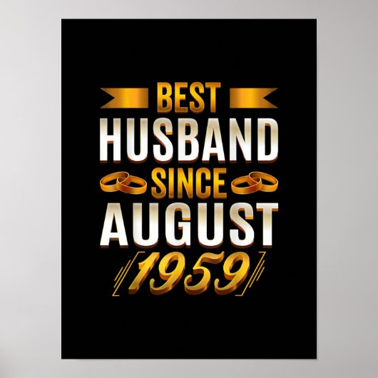 Bestes Ehemann seit August 1959 - Funny 61. Poster (Vorne)