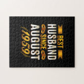 Bestes Ehemann seit August 1959 - Funny 61. Puzzle (Horizontal)