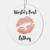 Bestes Estheticiangeschenk 6 der Welt Keramik Ornament (Links)
