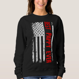 Bestes Fappy je US-amerikanische Fahne zum Vaterta Sweatshirt
