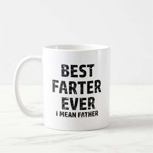 Bestes Farter oder Vater in der Welt Kaffeetasse (Links)