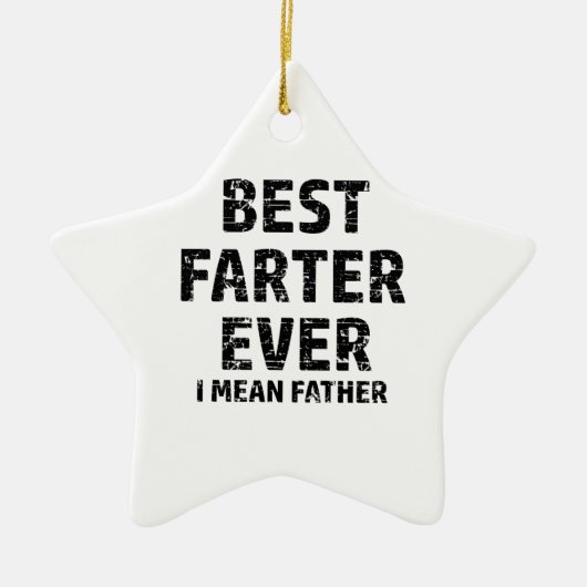 Bestes Farter oder Vater in der Welt Keramikornament (Vorne)