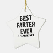 Bestes Farter oder Vater in der Welt Keramikornament (Links)