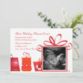 Bestes Feiertags-Geschenk Feiertagskarte (Stehend Vorderseite)