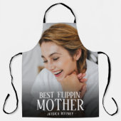 Bestes "Flippin Mother-Foto" | Name Schürze (Vorderseite)