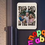 Bestes Foto für Väter aller Zeiten Magnet<br><div class="desc">Foto Geschenk für Papa von seinen Kindern oder Kind, um ihm lassen, dass er der Bestste aller Zeiten ist! Fun Retro-Design mit trendiger Typografie, Liebe Herz und Vintage Farbpalette. Verwenden Sie die Personalisierungsvorlage, um Ihr Foto hinzuzufügen und sich an die Perfektion anzupassen, und dann können Sie die Farbpalette im Designwerkzeug...</div>