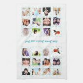 Bestes Foto Instagram Collage Keepake Geschirrtuch (Vertikal)