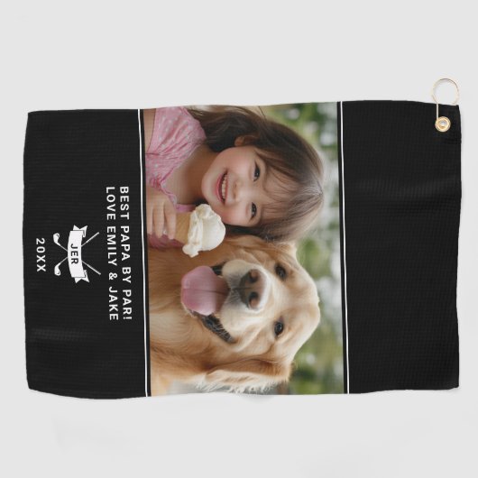 Bestes Foto Papa Piazza della Riforma Personalisie Golfhandtuch (Horizontal)