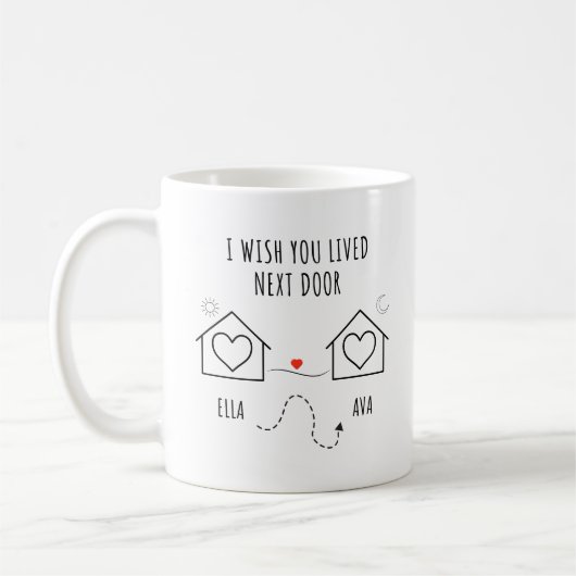 Bestes Freund Geschenk, Geschenk für den besten Fr Kaffeetasse (Links)