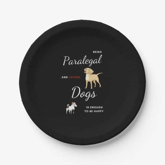 Bestes Funny Gift Idee für Paralegal Pappteller (Vorderseite)