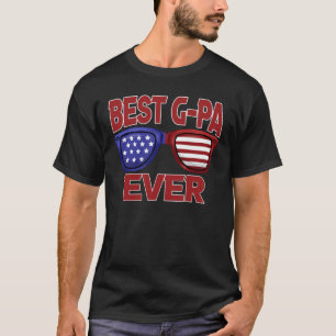 Bestes G-PA je US-Flagge Grandpa-Vatertag Geschenk T-Shirt
