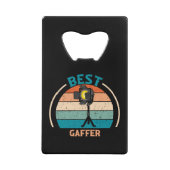 Bestes Gaffer Retro - Filmgeschenk - Crew Geldbeutel Flaschenöffner (Vorderseite)