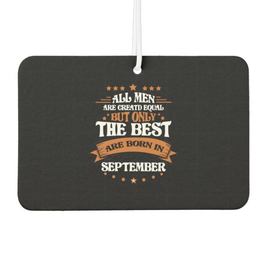 Bestes Geboren im September Autolufterfrischer (Vorderseite)