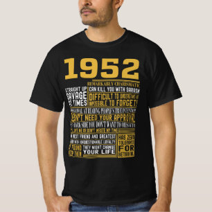 Bestes Geborenes 1952 Fakten für Männer, Frauen, T-Shirt