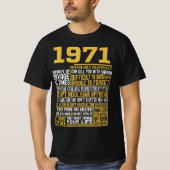 Bestes Geborenes 1971 Fakten für Männer, Frauen, B T-Shirt (Vorderseite)
