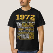 Bestes Geborenes 1972 Fakten für Männer, Frauen, B T-Shirt (Vorderseite)