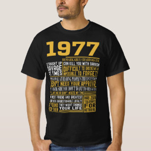 Bestes Geborenes 1977 Fakten für Männer, Frauen, B T-Shirt