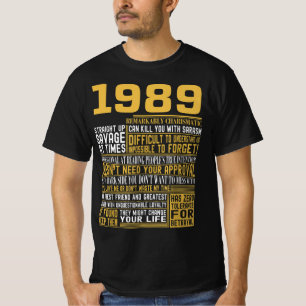 Bestes Geborenes 1989 Fakten für Männer, Frauen, T-Shirt