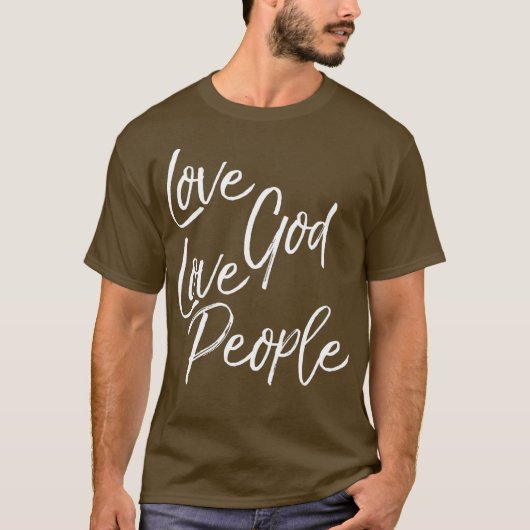 Bestes Gebot Christliche Gabe Liebe Gott T-Shirt (Vorderseite)