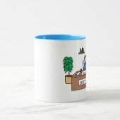 Bestes gekleidet - personalisierte Cartoon-Tasse Tasse (Zentrum)