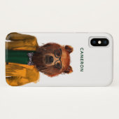 Bestes gekleideter Bär | addieren Ihren Namen Case-Mate iPhone Hülle (Rückseite (Horizontal))