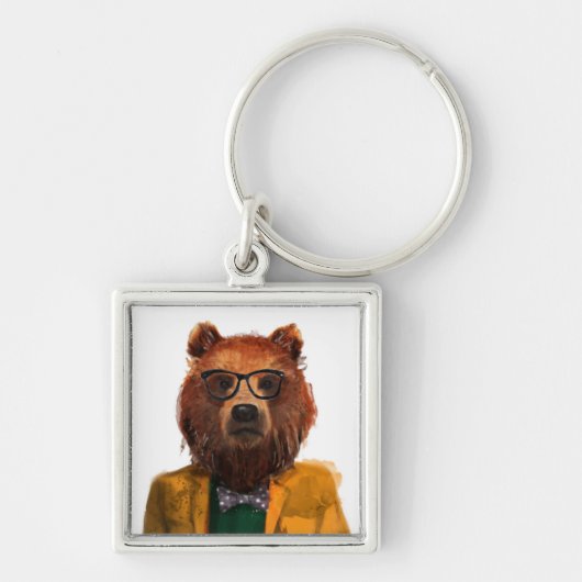 Bestes gekleideter Bär Schlüsselanhänger (Vorne)